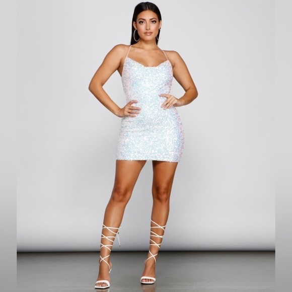 NWT / Windsor Formal Sequin Mini Dress size 9 - Picture 9 of 9